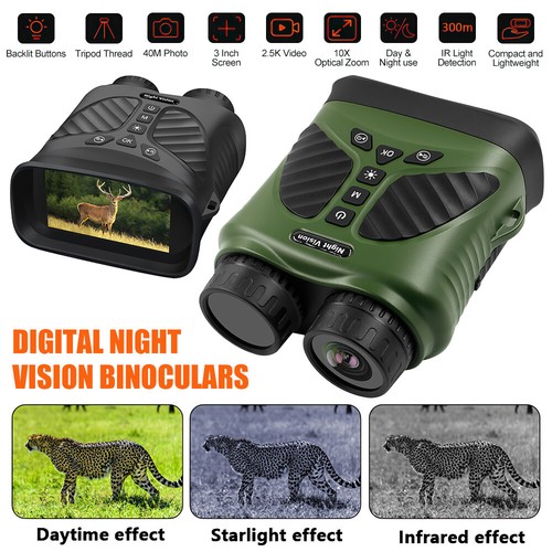 IR Night Vision Binoculars 8X Digital Zoom 10xOptical Zoom 850nm Hunting Goggles - Picture 12 of 25