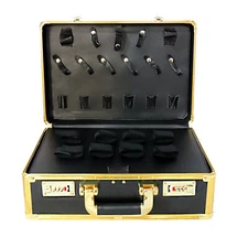 Portable Travel Stylist Barber Carrying Display Case Storage Organizer W/ Lock