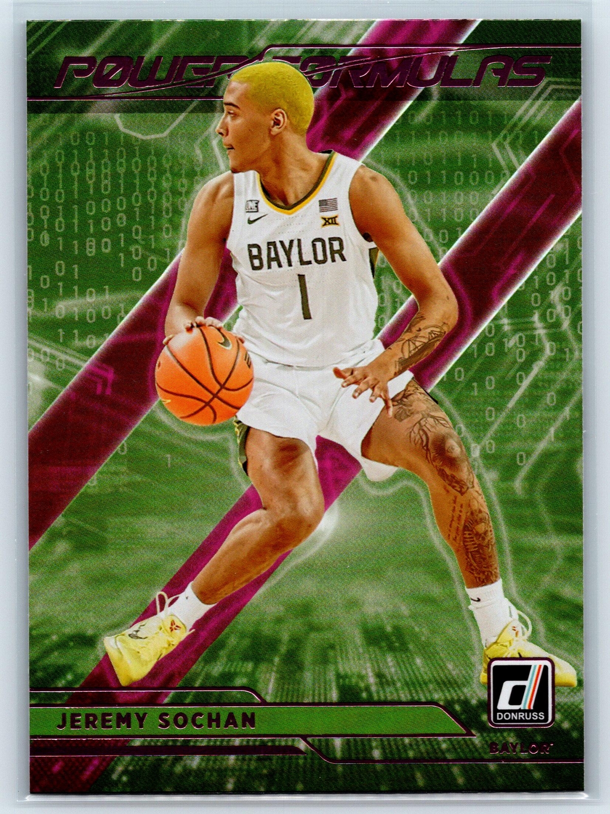 Jeremy Sochan 2022 Chronicles Draft Power Formulas Pink RC #PF-JSO Baylor Bears