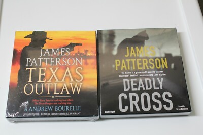 James Patterson Texas Outlaw and Deadly Cross Audio Book SEALED NIP - Lot of 2!