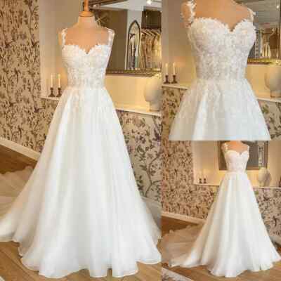 Princess Wedding Dresses Spaghetti Straps Sweep Train Corset Tulle Bridal Gowns