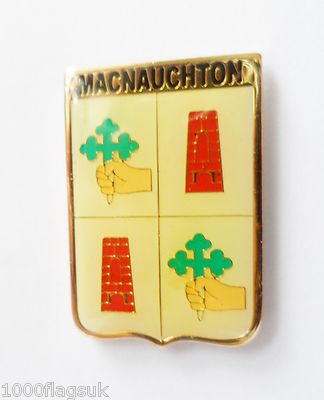 MacNaughton Clan Schottland schottischer Familienname Wappen Pin Anstecker -