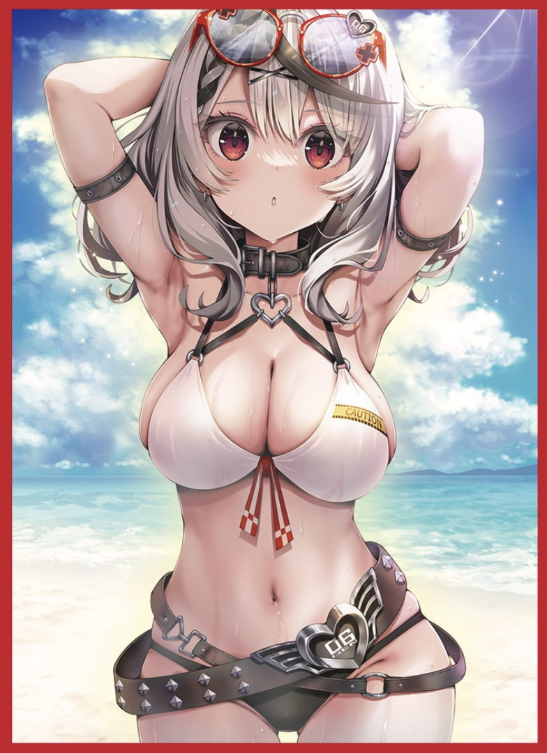 TCG VTuber Hololive Sakamata Chloe doujin card sleeve Shirotsumegusa  Swimsuit | eBay