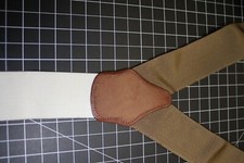 Dooney and Bourke Adjustable Suspenders OSFM Light Brown