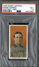 1909 T206 Frank Chance Red Portrait (Sweet Caporal) - PSA 3.5