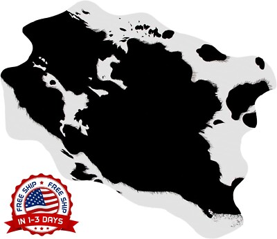Alfombra De Piel De Vaca De 29.5'' W x 43.3'' L Para Sala De Estar Y Dormitorio US