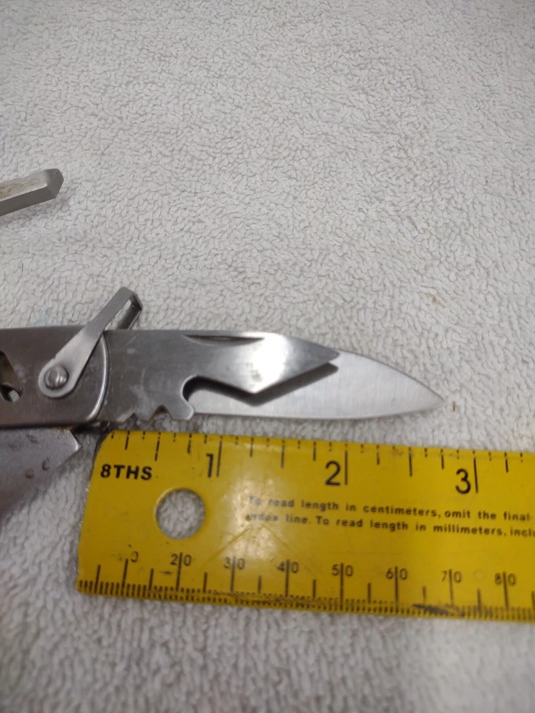 Multi Tool Knife Pliers Saw Screwdriver Bottle Open Stainless Steel Survival Kit