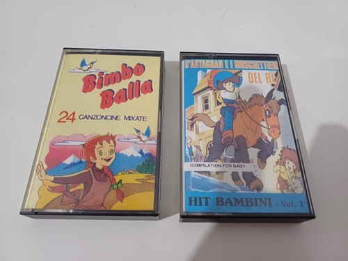 LOTTO MUSICASSETTA CARTONI ANIMATI VINTAGE BIA ANNA APE MAIA REMI D'ARTAGNAN - Foto 3 di 4