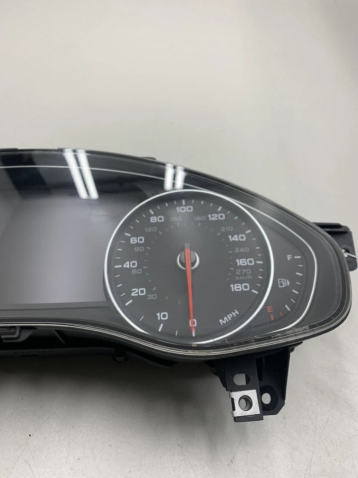 AUDI A6 C7 2011 TABLERO PANEL DE INSTRUMENTOS VELOCÍMETRO MEDIDOR FABRICANTE DE EQUIPOS ORIGINALES 100 k millas Foto 3 de 4