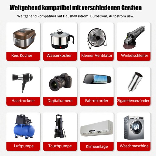 Solarpanel 12v-230v 900W Solaranlage Komplettpaket Photovoltaik Balkonkraftwerk - Bild 19 von 20
