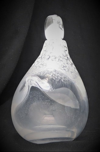 Kosta Lindstrand Cut Glass Crystal Figural QUAIL Partridge Decanter Signed - Picture 3 of 12