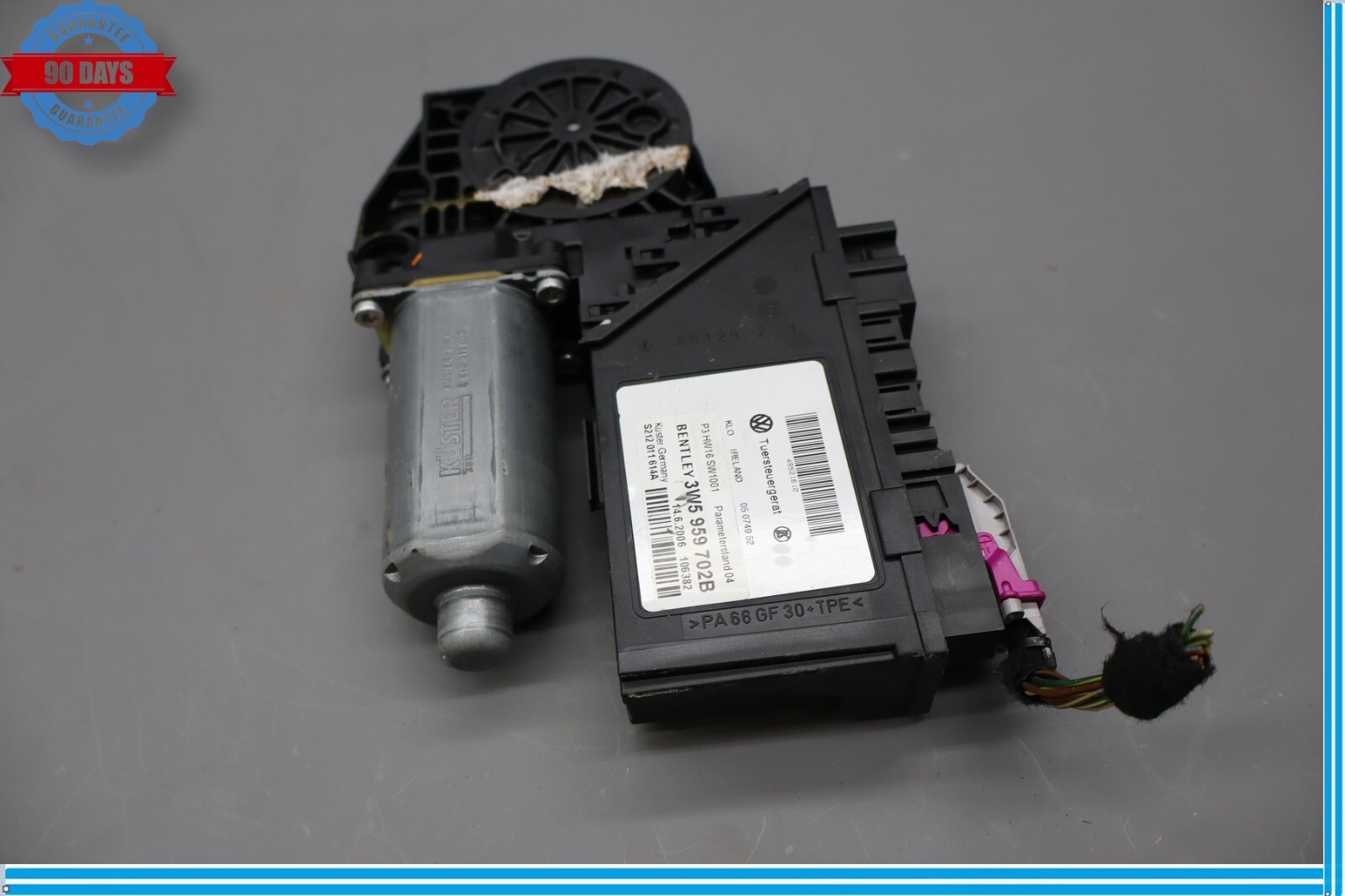 06-12 Bentley Continental Front Right Side Door Window Regulator Motor Oem