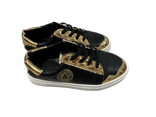 Versace 1015591 Gray Leather Driver Shoes with Medusa plaque  display picture 3