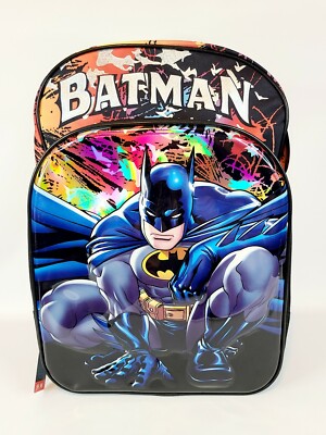batman laptop backpack Batman 17” Children's Backpack with Laptop Sleeve NEW