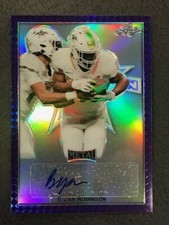BIJAN ROBINSON 2020 Leaf Army All-American PURPLE Metal AUTO # 1/15 Texas