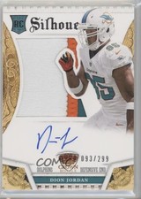 2013 Panini Crown Royale Silhouettes Auto 93/299 Dion Jordan #207 Auto 0f8
