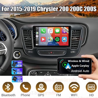 Car Stereo Radio For 2015-2019 Chrysler 200 200C Android 15.0 Carplay  GPS Navi
