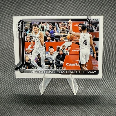VICTOR WEMBANYAMA 2025-26 Topps Flagship Team Card #300 San Antonio Spurs
