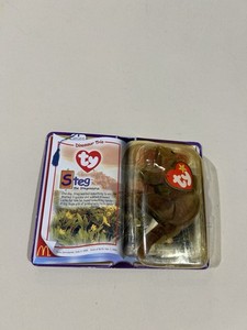 Ty Teenie Beanie Babies Steg the Stegosaurus Dinosaur Trio McDonald's 1998