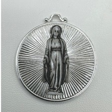 VTG Miraculous Medal of the Immaculate Conception West Germany Aluminum