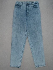OF03435 VINTAGE 1970s ***GITANO*** HIGH WAIST WOMENS JEANS sz12L ACID WASH