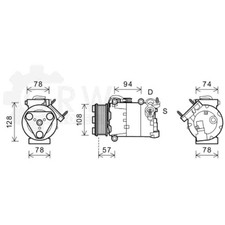 Kompressor Klimaanlage Klimakompressor für Ford Galaxy C-Max II