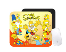 Simpsons Cartoon Mouse Pad Retro TV Desk Mat Custom Nostalgia Gift