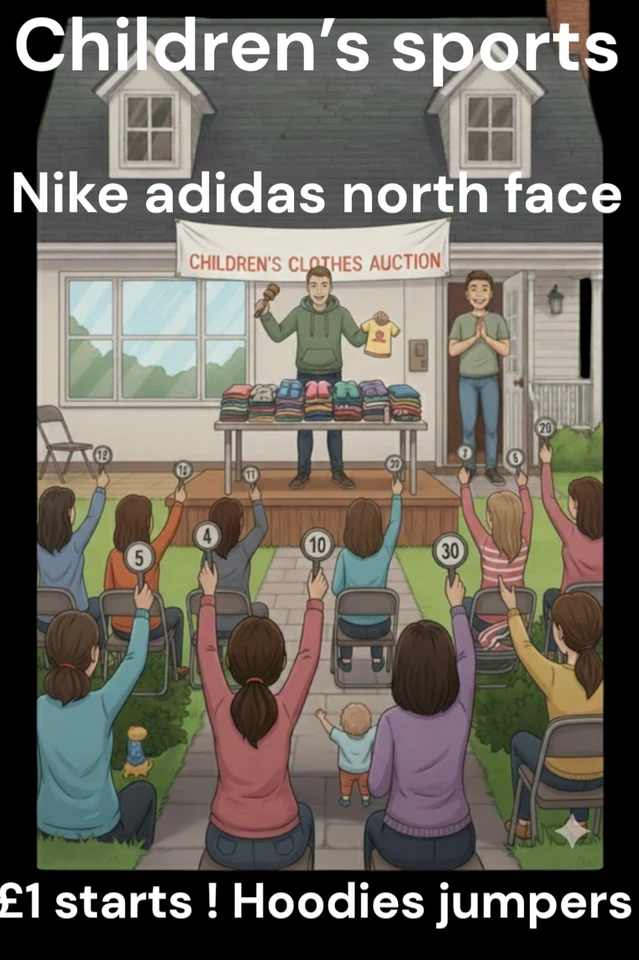 Children's sports clothing ! all ages ! £1 starts nike hoodies joggers