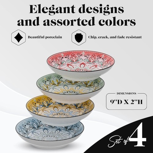 American Atelier Pastaschalen | 4er Set | groß, 9 Zoll, Servierteller - Bild 7 von 7