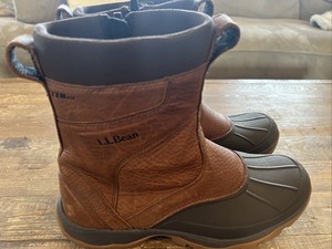 LL Bean TEK 2.5 Boot Primaloft 200gram Brown Teal Hiking