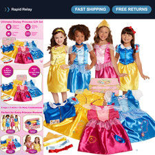 Deluxe 21-Piece Princess Dress Up Costume Set for Kids - Fun Dress-Up Trunk