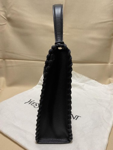 Saint Laurent Hand Bag Tote Purse Leather Black Authentic - Picture 5 of 24