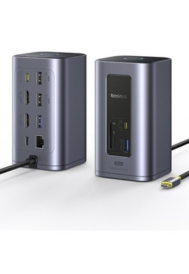 Dockingstation Nomos Win Air 12 in 1, Dual Monitor Laptop Dock, 2 * 4K HDMI