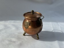 Poubelle De Table Cache Pot Marmite En Cuivre 15 St Odile ancienne 1900