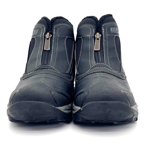 Stivali invernali ibridi Khombu Mason da uomo taglia 8M con plantare imbottito caldo nero - Foto 18 di 22