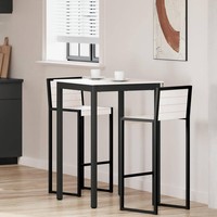 Bartisch Weiß 70 X 70 X 105 Cm Massives Kiefernholz