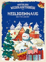 Holzschild 40X30 Cm WeihnachtsgrüßE Heiligenhaus Bei Velbert Deko Geschenk Holz