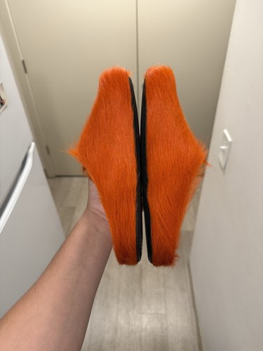 Zuecos sin cordones MARNI Fussbett Sabot naranja pelo de becerro talla 41 / 9 EE. UU. 🍊 - Imagen 6 de 12