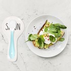 Ceramic Spoon Rest Soup Spoon Rest Letter Design Letter Design Spoon Rest