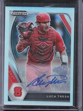 2021 Panini Prizm Draft Picks #PDP214 Luca Tresh Silver Prizm Auto