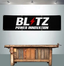 BLITZ POWER INNOVATION 2' X 8' BANNER FLAG NISSAN DATSUN