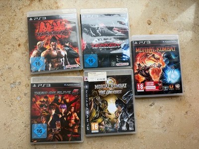 PS3 Spiele Konvolut Tekken 6 + Tekken Tag 2 + Mortal Kombat insgesamt 5 Spiele