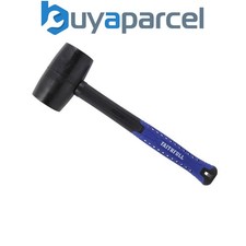 Faithfull Black Fibreglass Rubber Mallet Hammer 24oz FAIRMBF24