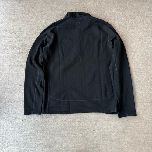Ibex Men’s Full Zip Black 100% Merino Wool Jacket Large Made USA Outdoor Hiking - Picture 4 of 5