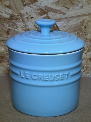 Le Creuset Vorratsdose mit Deckel 0,8L Karibikblau Steinzeug - Top Zustand