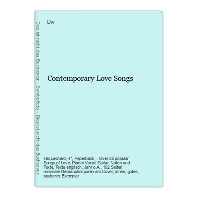 Contemporary Love Songs Div.: