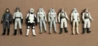 Lot of 8 Vintage 70's-80's Star Wars Action Figures Luke Hoth Rebel Stormtrooper