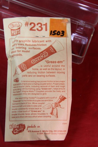 1503 - Kadee - Greas-em - #231 | Zustand: New