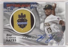 2022 Series 1 City Flag Commemorative Relics Red 4/10 Ke'Bryan Hayes Patch v9t