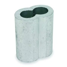 Dayton 2Vka3 Wire Rope Sleeve, 3/64 In, Copper, Pk25